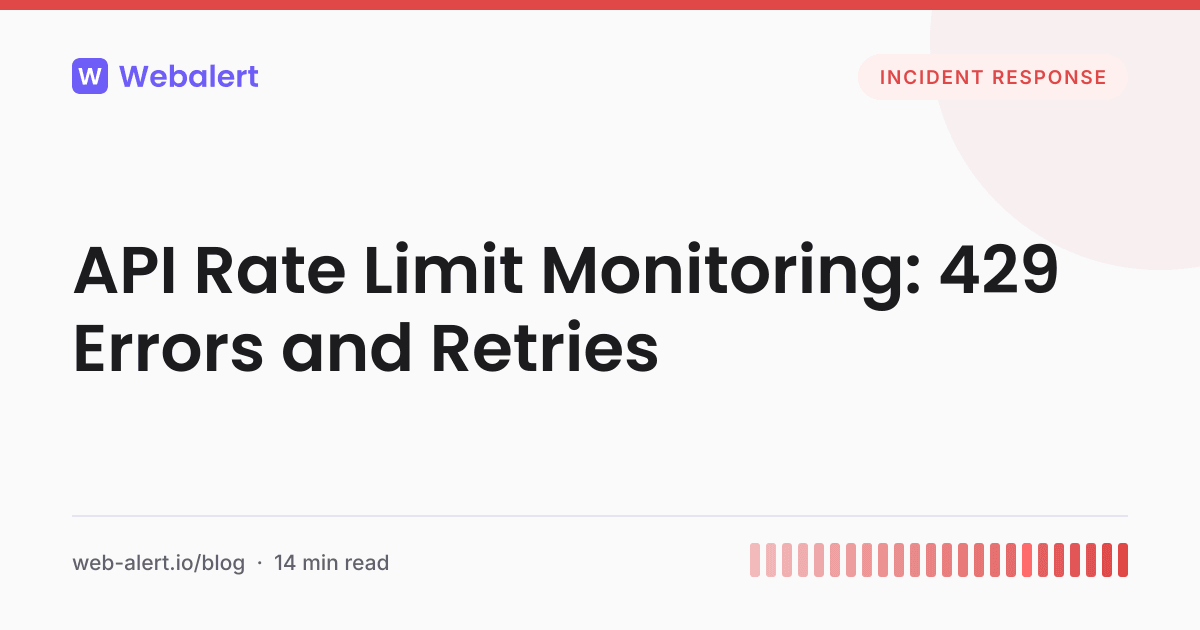 API Rate Limit Monitoring: 429 Errors and Throttling | Webalert Blog