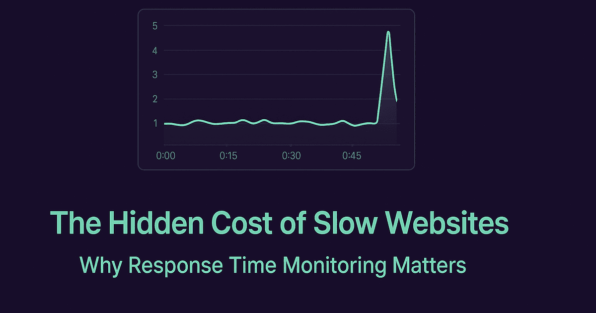 Hidden Cost of Slow Websites: Response Time Monitoring | Webalert Blog