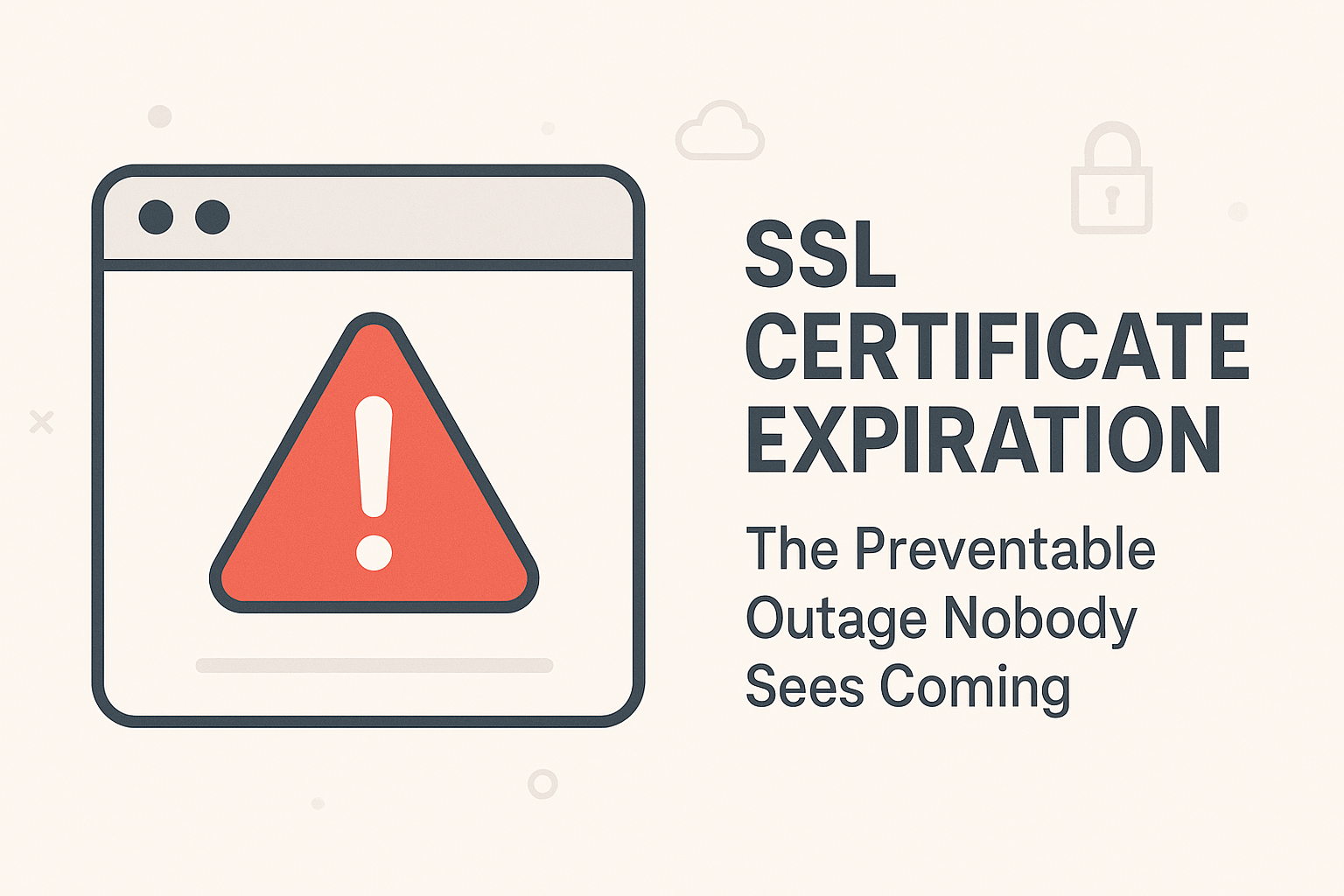 SSL Certificate Expiration: The Preventable Outage Nobody Sees Coming