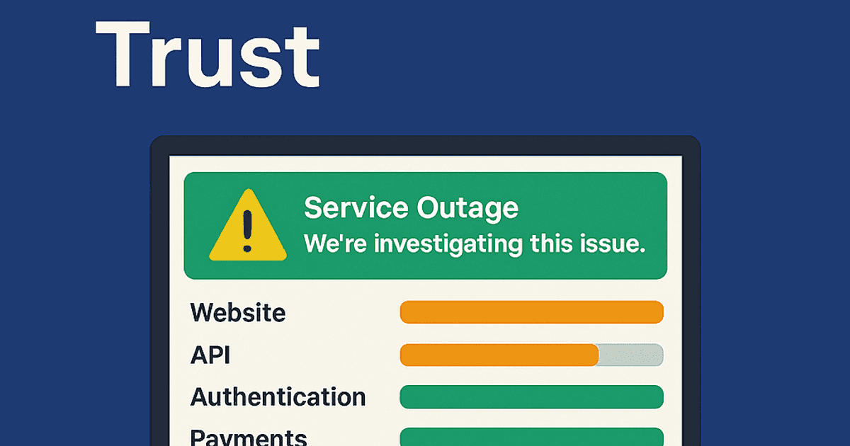 Build a Status Page That Builds Customer Trust | Webalert Blog