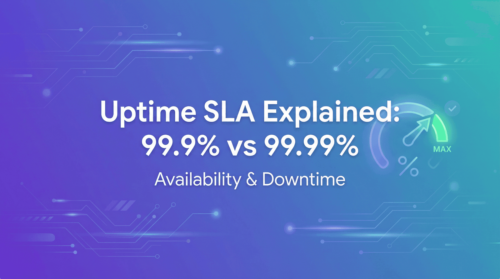 Uptime SLA Explained: 99.9% vs 99.99% Availability