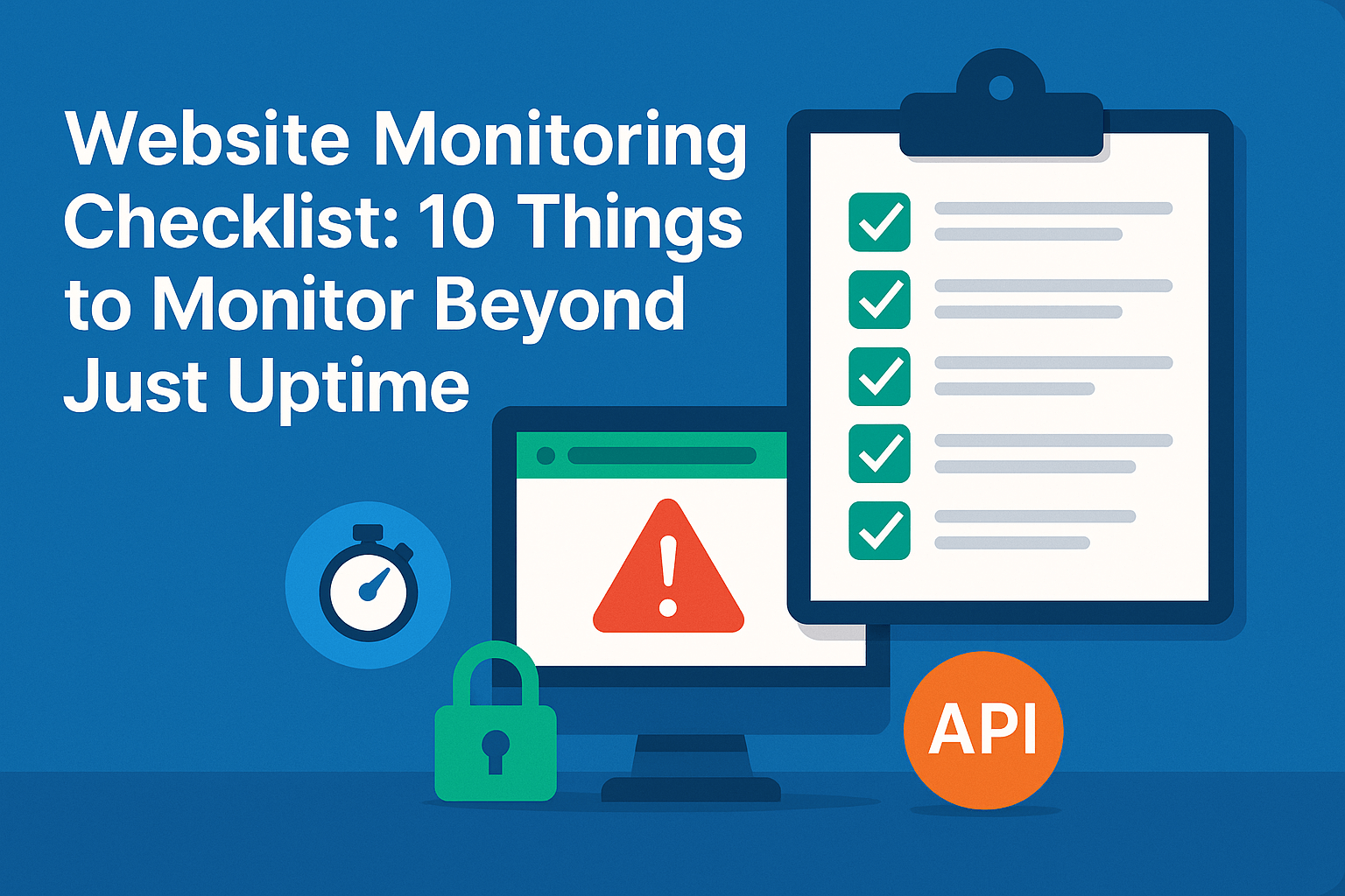 Website Monitoring Checklist